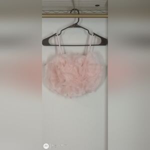 Top. Live4Truth. Tulle Cami. Soft Pink. Size M.